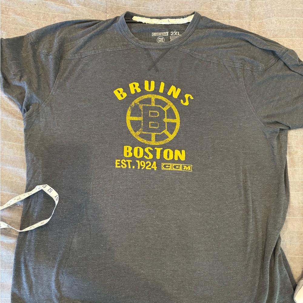 CCM Bruins Boston Charcoal Tee